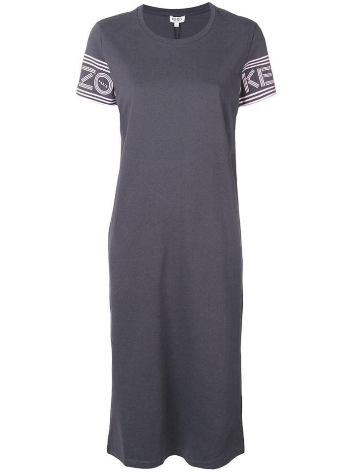 Kenzo Knitted Midi Dress - Grey
