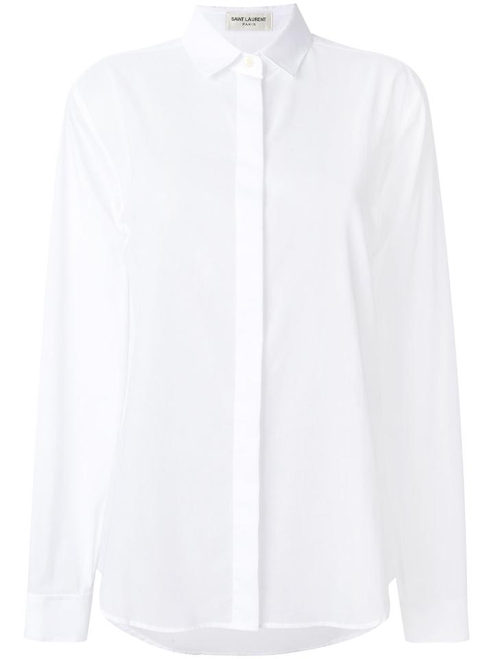Saint Laurent Paris Collar Shirt - White