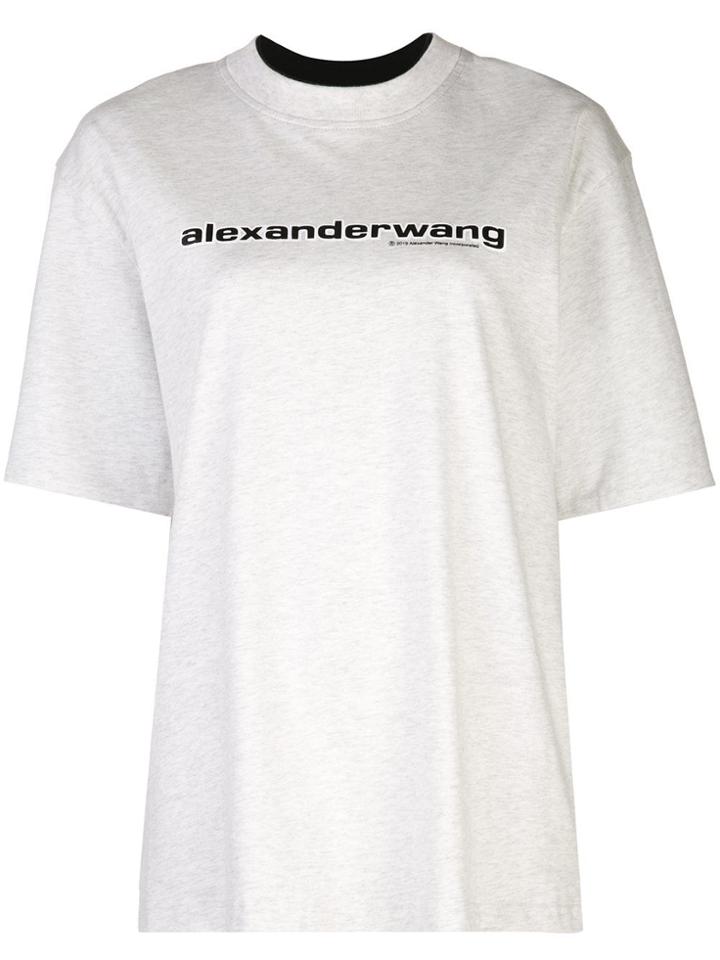 Alexander Wang Front Logo T-shirt - Grey