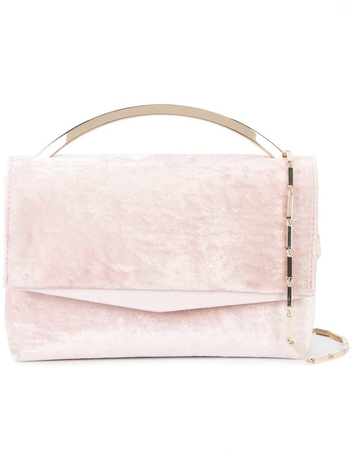 Eddie Borgo - Velvet Shoulder Bag - Women - Leather/velvet - One Size, Pink/purple, Leather/velvet