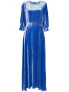 Deitas Velvet Maxi Dress - Blue