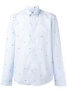 Kenzo 'micro Tanami' Shirt, Men's, Size: 38, Blue, Cotton