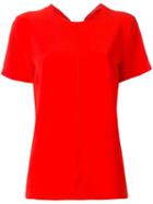 Proenza Schouler Bow Detail Top, Women's, Size: 4, Red, Acetate/viscose