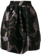 Etro Printed Satin Skirt - Black