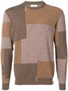 Mauro Grifoni Colour-block Fitted Sweater - Neutrals