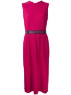 Muveil Shift Mid Dress, Women's, Size: 40, Pink/purple, Cotton/polyester