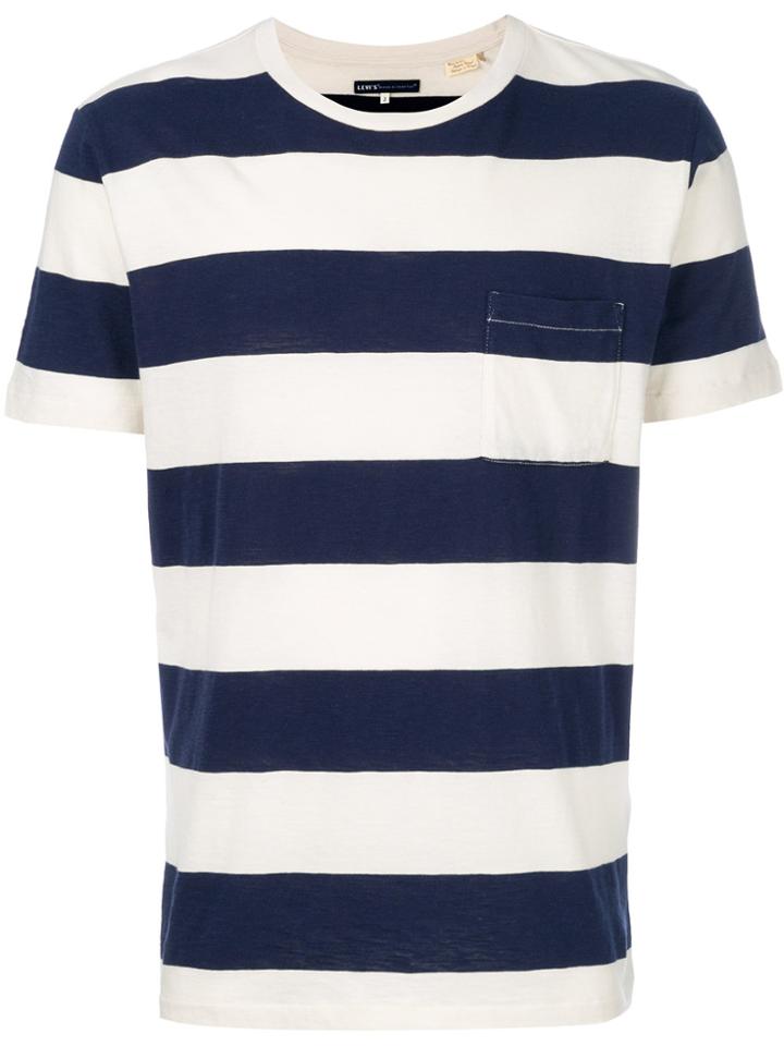Levi's Striped Pocket Tee - White