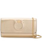 Salvatore Ferragamo Pochette Clutch Bag - Gold