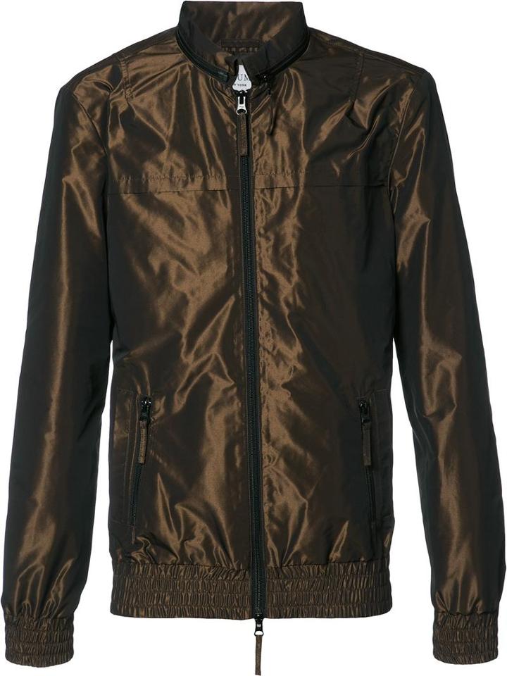 Keum Two Tone Bomber Jacket, Men's, Size: Large, Brown, Polyester