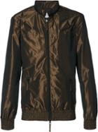 Keum Two Tone Bomber Jacket, Men's, Size: Large, Brown, Polyester