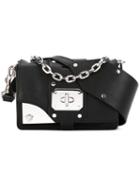 Versace - Logo Plaque Shoulder Bag - Women - Goat Skin - One Size, Black, Goat Skin