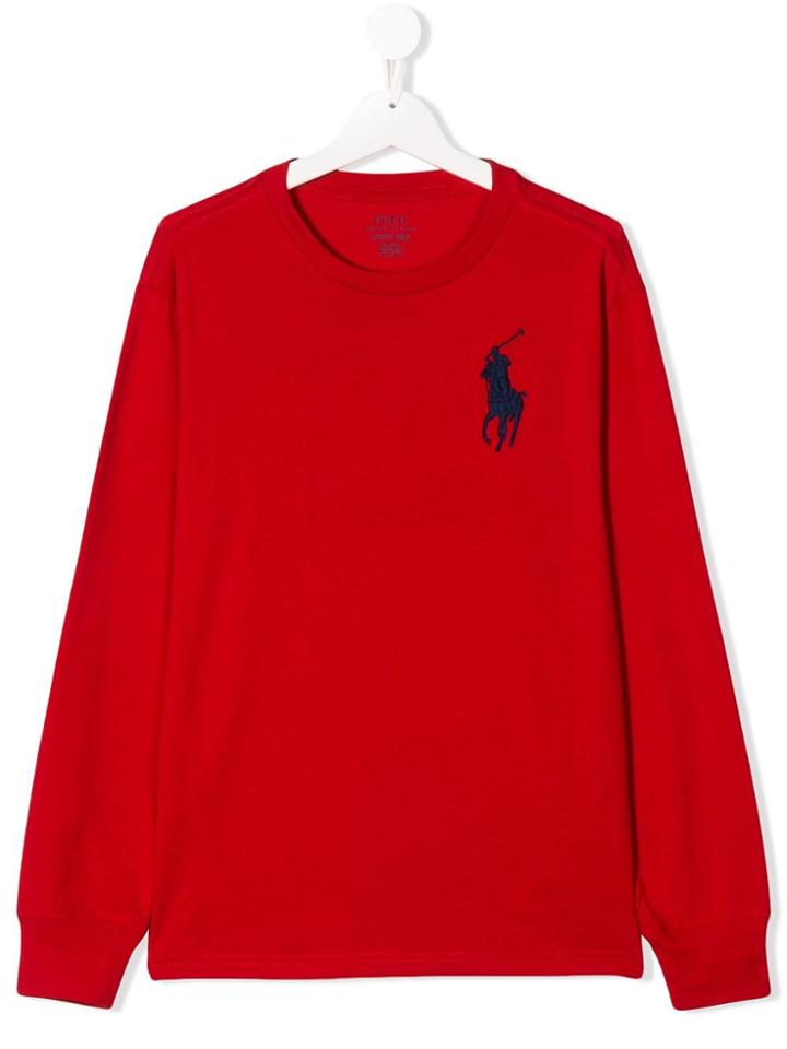 Ralph Lauren Kids Teen Big Pony Embroidered T-shirt