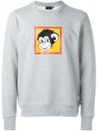 Paul Smith Jeans Monkey Print Sweatshirt, Men's, Size: Xs, Grey, Cotton