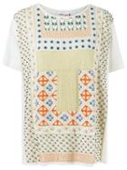 Isabela Capeto Print Embroidered Blouse, Women's, Nude/neutrals, Cotton