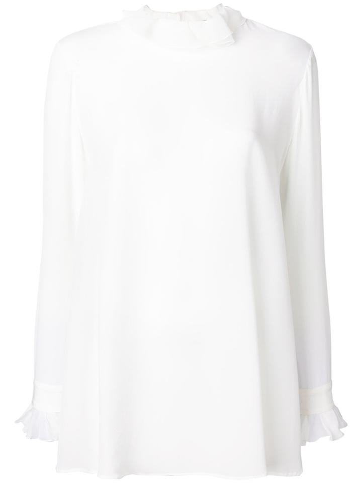 Ermanno Scervino Ruffle Detail Blouse - White