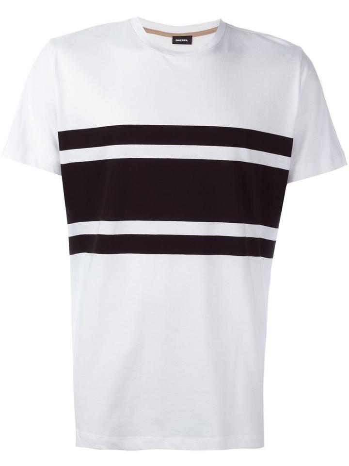 Diesel 't-potus' T-shirt, Men's, Size: Xs, White, Cotton