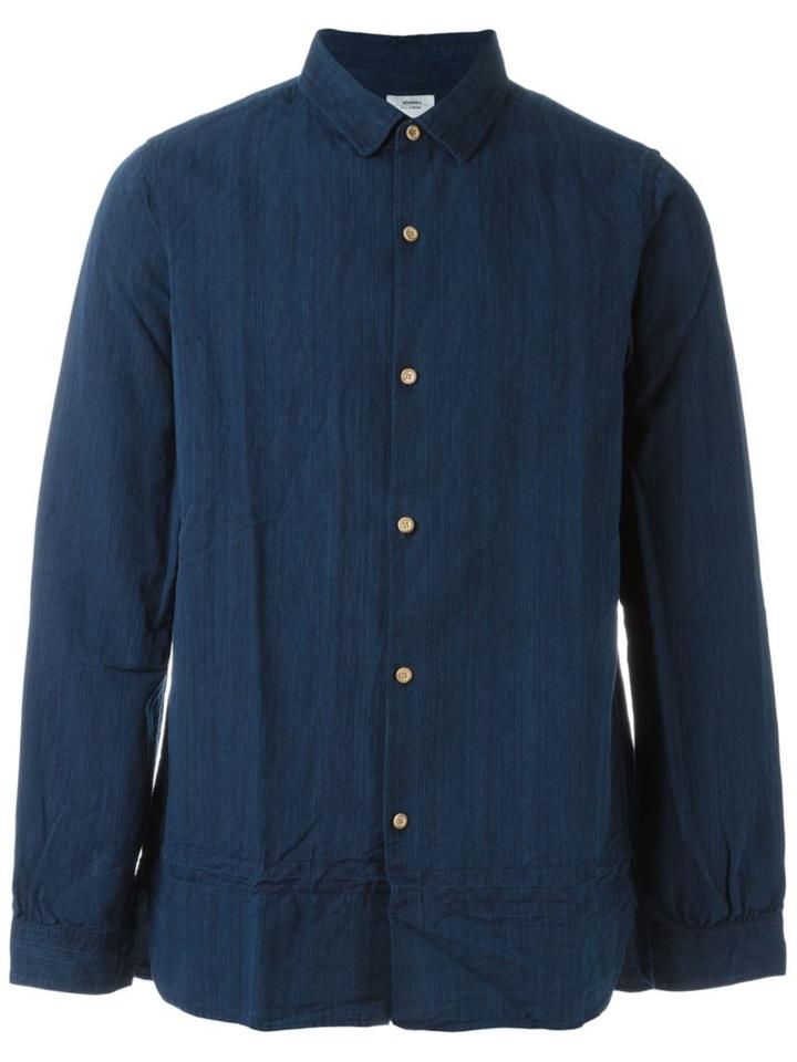 Visvim Long Rider Shirt L/s, Men's, Size: 3, Blue, Cotton/linen/flax