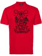 Alexander Mcqueen Printed Polo Shirt - Red