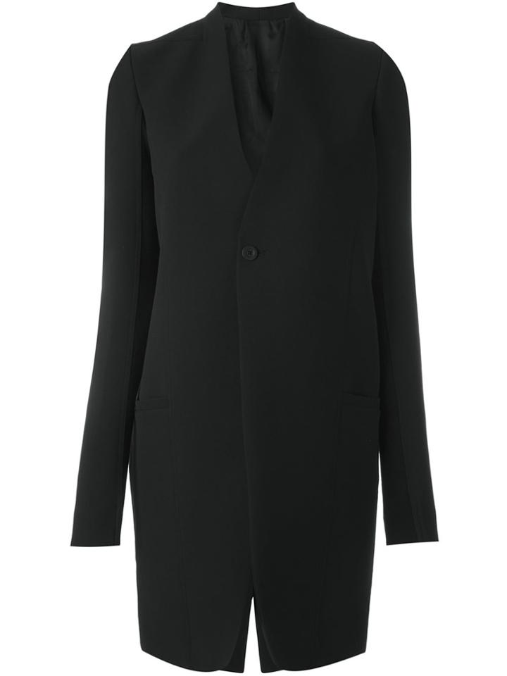 Rick Owens 'knife' Coat - Black
