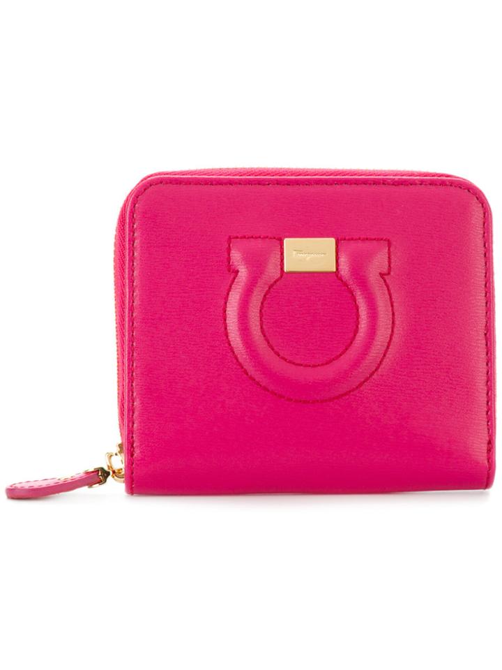 Salvatore Ferragamo Small Gancio Wallet - Pink & Purple