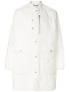 Oamc Long Quilted Coat - White