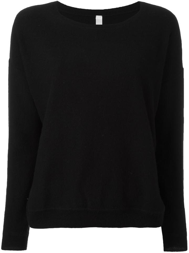 Philo-sofie Round Neck Pullover, Women's, Size: 40, Black, Cashmere/wool