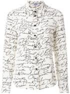 Moschino Vintage Calligraphy Print Shirt - White