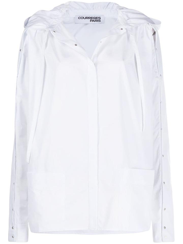 Courrèges Hooded Shirt - White