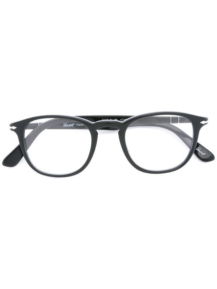 Persol Round Frame Glasses - Black