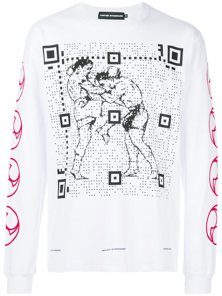 United Standard Boxer Print Sweatshirt - White