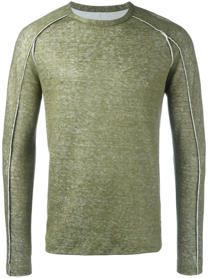 Dondup Slim Fit Sweatshirt, Men's, Size: Xl, Green, Cotton/polyamide/linen/flax