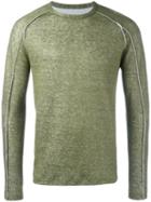 Dondup Slim Fit Sweatshirt, Men's, Size: Xl, Green, Cotton/polyamide/linen/flax
