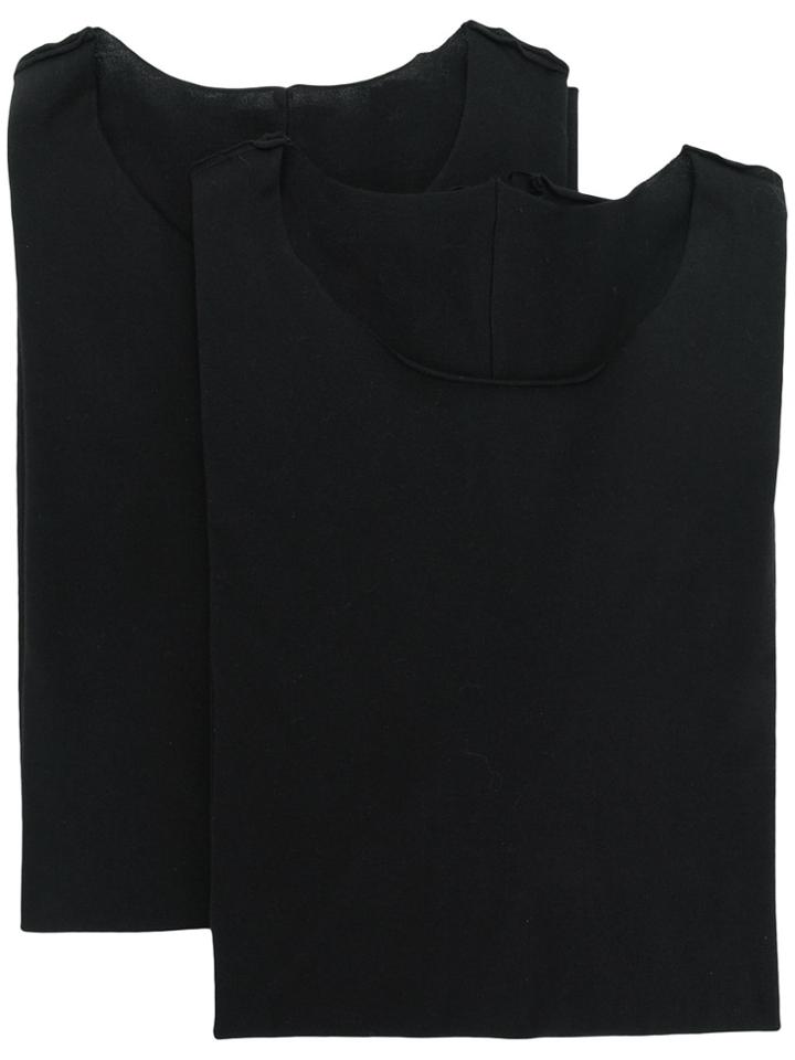 Attachment Exposed Seam T-shirt - Black