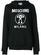 Moschino Logo Hoodie - Black