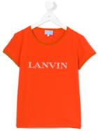 Lanvin Petite - Teen Pearl Logo T-shirt - Kids - Cotton/spandex/elastane - 14 Yrs, Girl's, Yellow/orange
