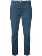 Jacob Cohen Cropped Tapered Jeans, Women's, Size: 31, Blue, Cotton/spandex/elastane