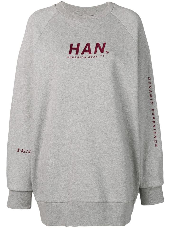 Han Kj0benhavn Oversized Logo Sweatshirt - Grey