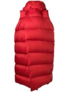 Rick Owens Padded Oversized Gilet - Red