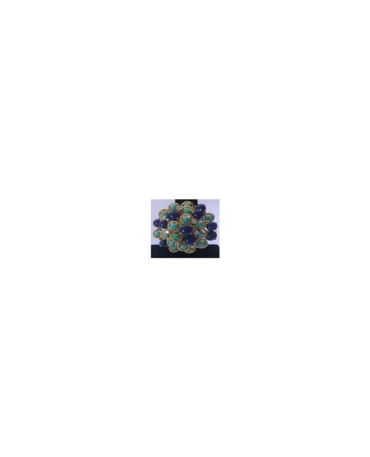 Fashion Concierge Vip Lapis, Turquoise, Diamonds 18k Gold -