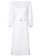 Tibi V-neck Dress - White