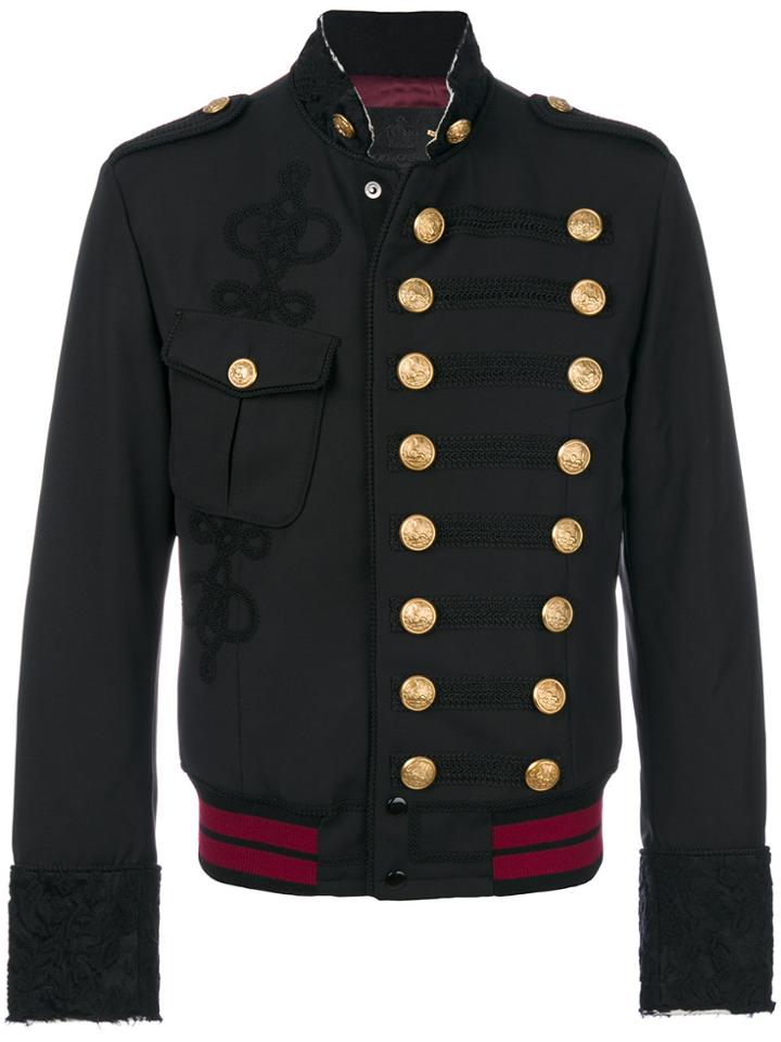 Dolce & Gabbana Military Bomber Jacket - Black