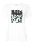 Alexa Chung Graphic Print T-shirt - White