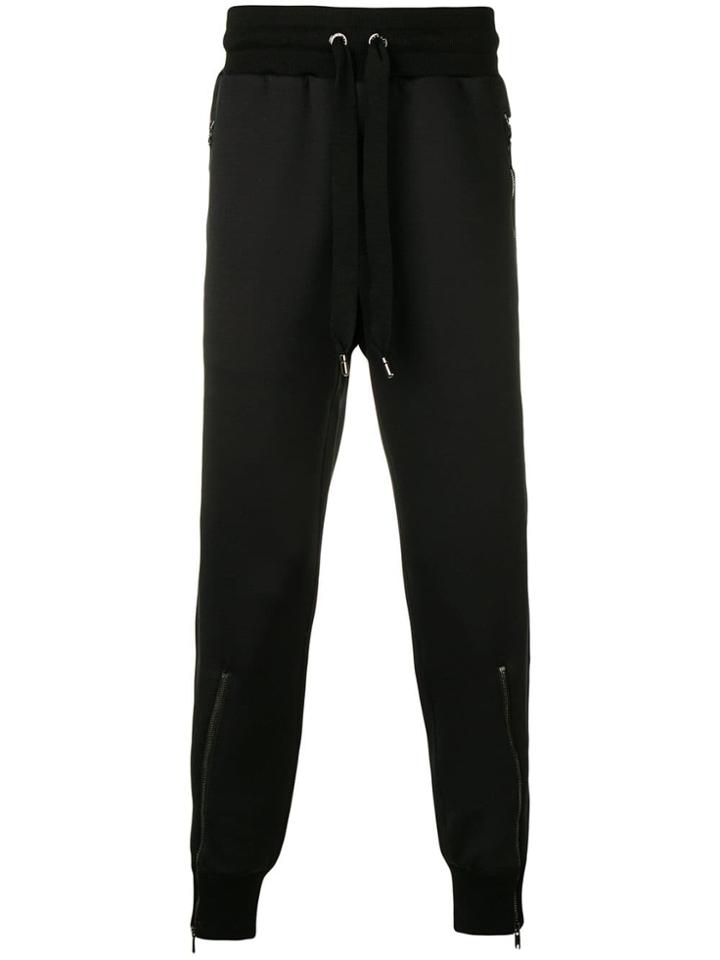 Dolce & Gabbana Zip Detail Track Pants - Black