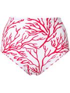 Mc2 Saint Barth Coral Print Bikini Bottoms - White