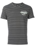 Alexander Mcqueen Striped T-shirt, Men's, Size: M, Black, Cotton