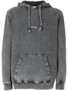 Saint Laurent Distressed Faded Hoodie - Grey