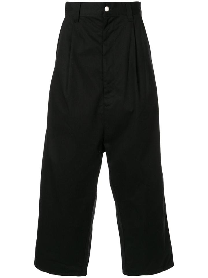 Kidill Wide Leg Cargo Trousers - Black