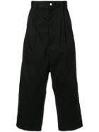Kidill Wide Leg Cargo Trousers - Black