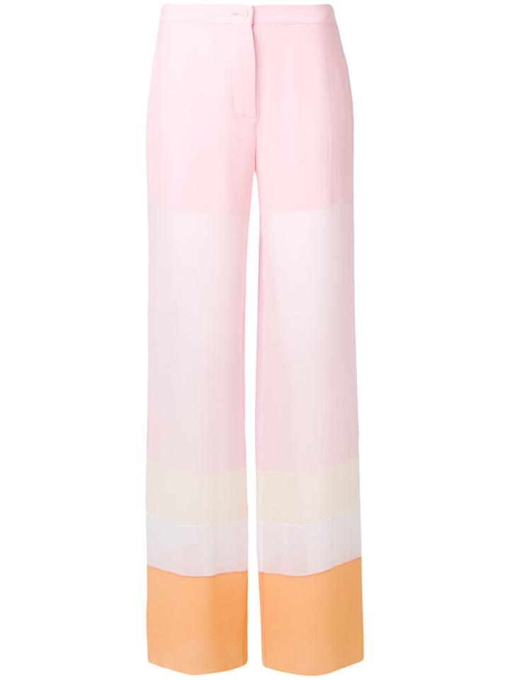 Emilio Pucci Colour-block Palazzo Pants - Pink & Purple