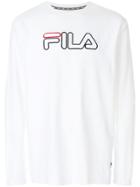 Fila Logo Embroidered Sweatshirt - White